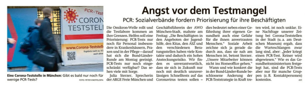 Eingeschränkte PCR-Tests
